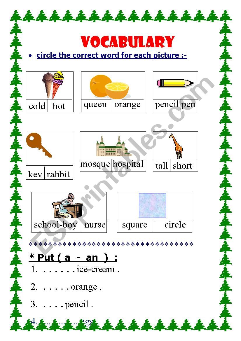 vocabulary esl worksheet by tahani2012