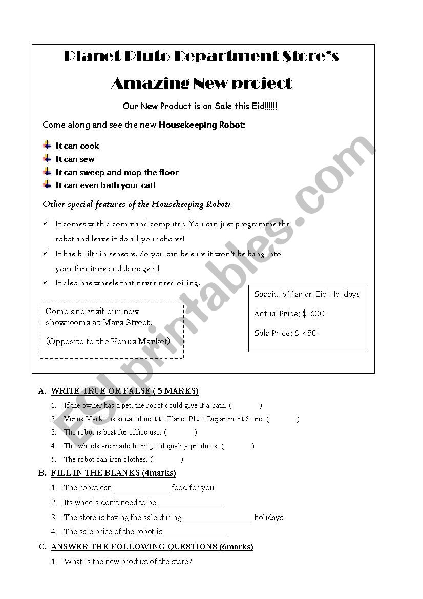 graphic stimulus worksheet