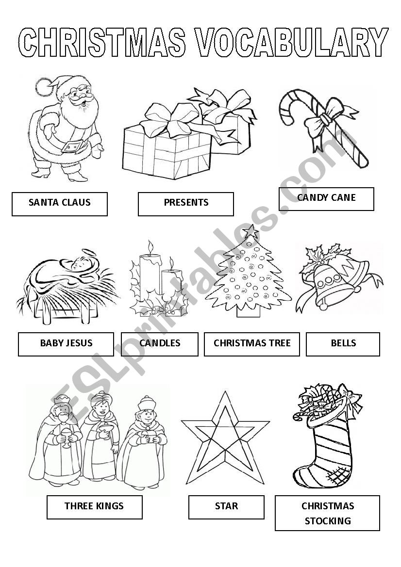 christmas worksheet