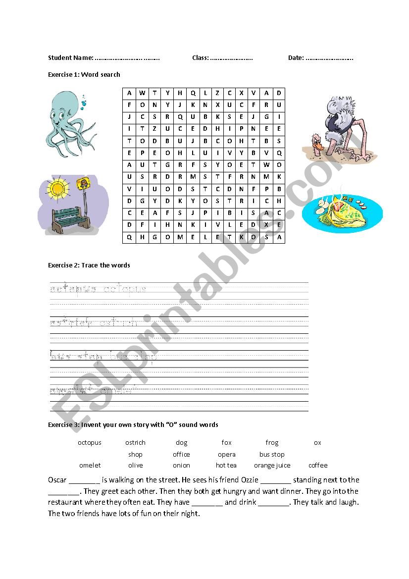 Short vowel O worksheet - ESL worksheet by nnt.nguyenngocthuy