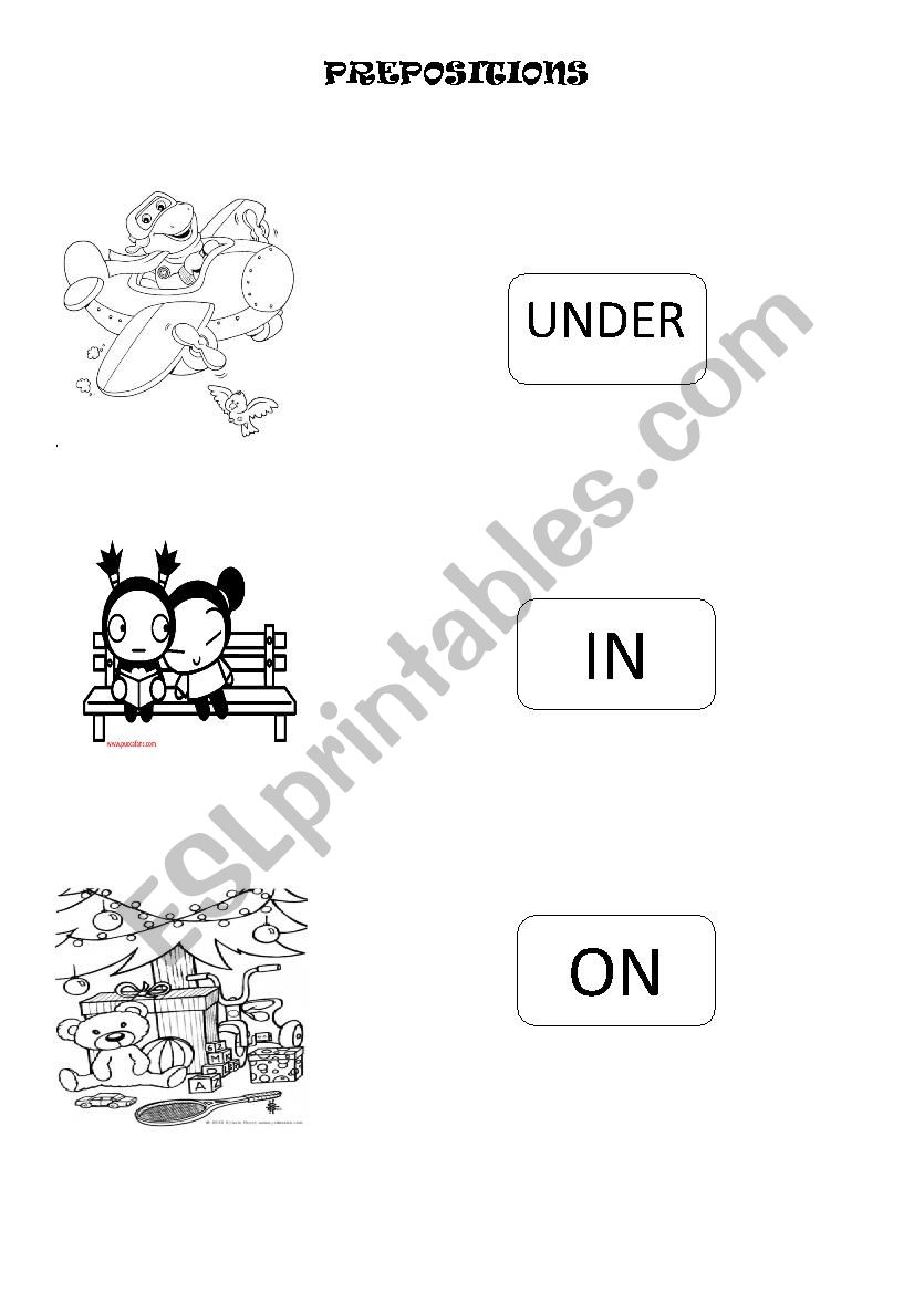 prepositions worksheet