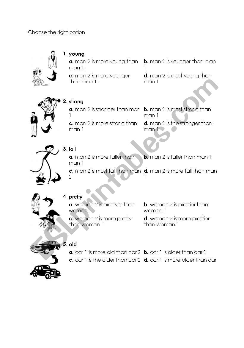 comparative worksheet