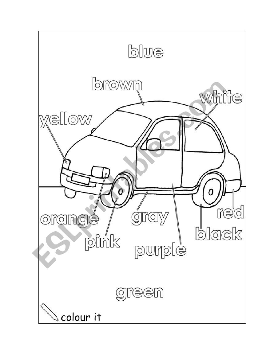 Colors worksheet