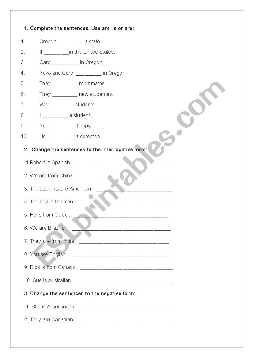 Elementary School Activities worksheet