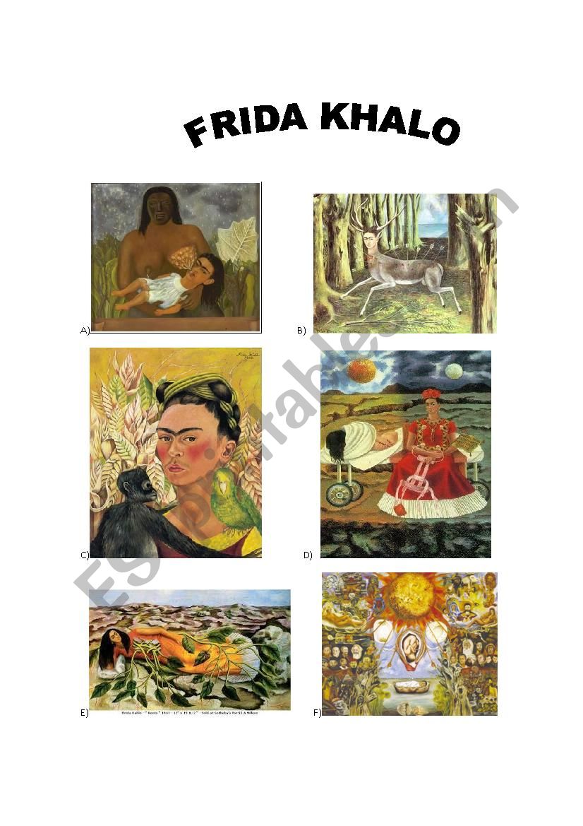 frida-kahlo-worksheets