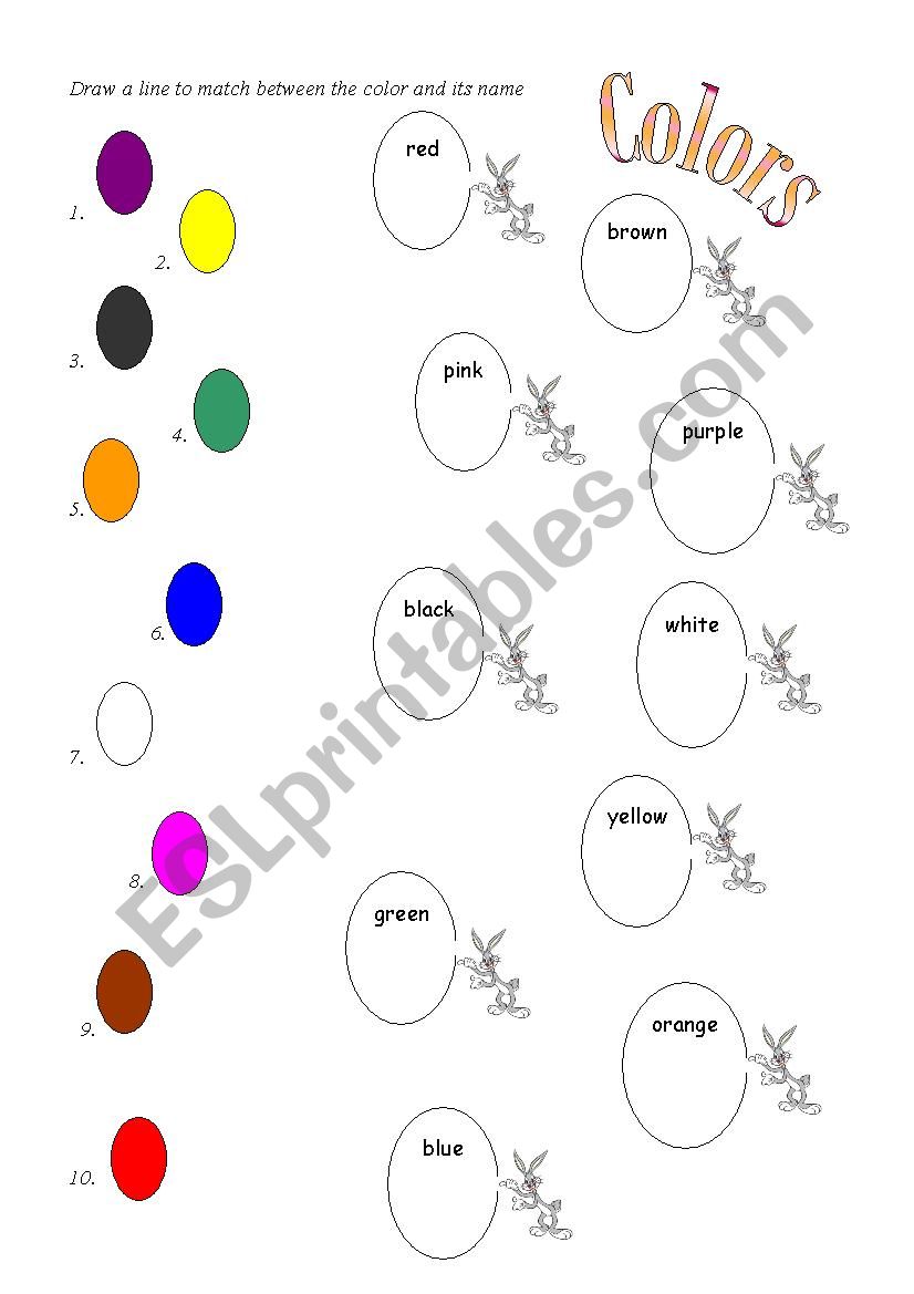 Colors activity! - ESL worksheet by shirshir