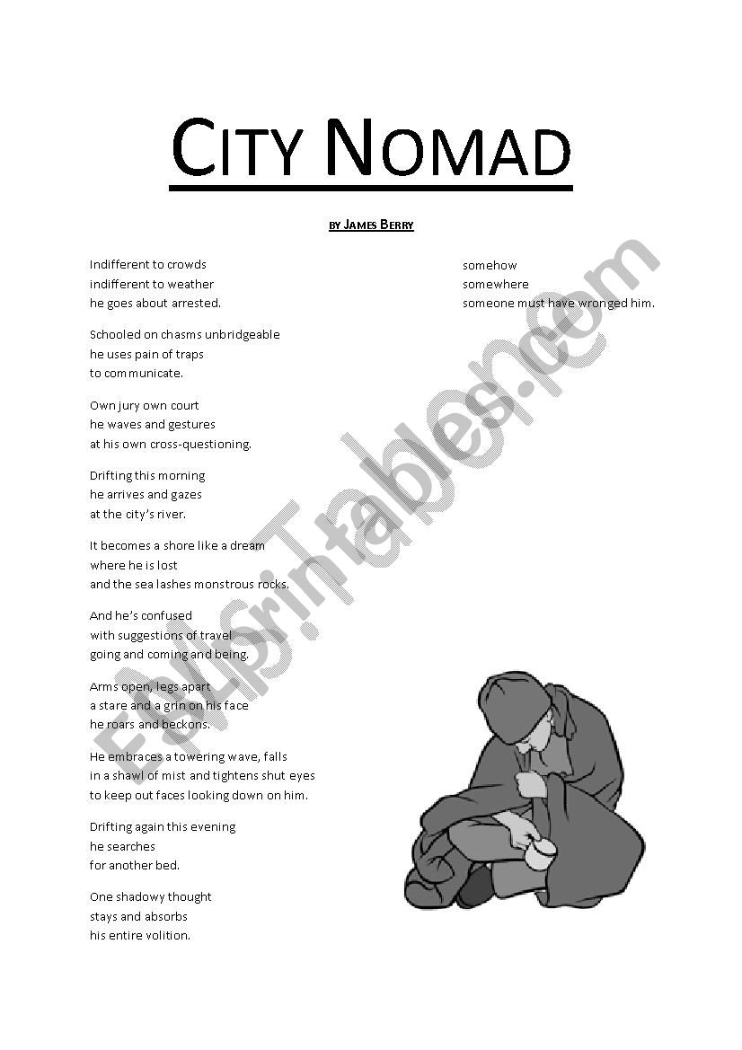 City Nomad Poem by James Berry