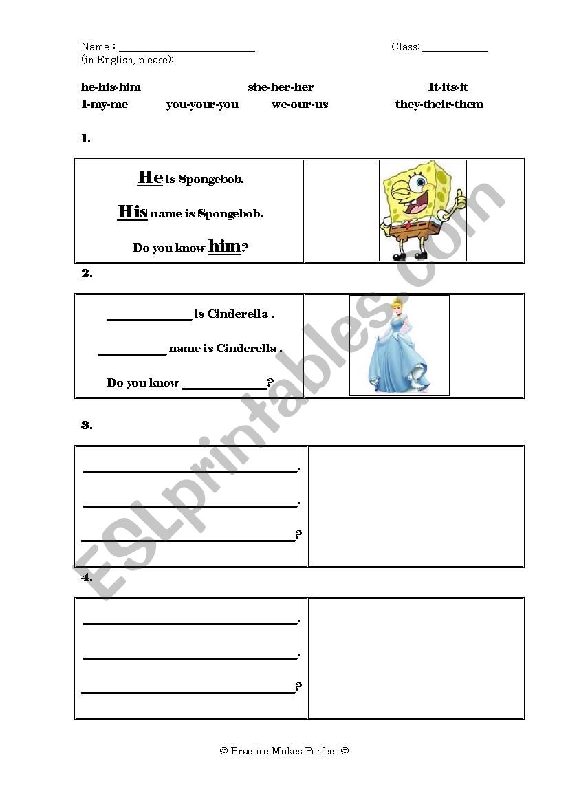 A great activity for teaching pronouns (subject/object/possessive pronouns)