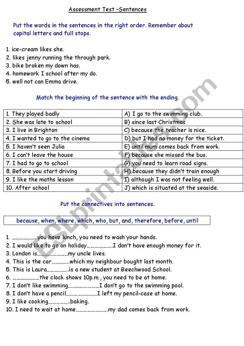 sentence-structure-revision-test-esl-worksheet-by-pytek