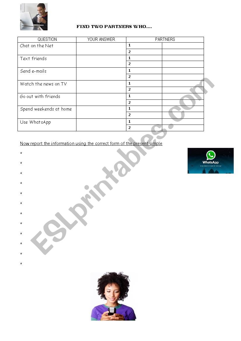 ADVERBS OF FREQUENCY worksheet