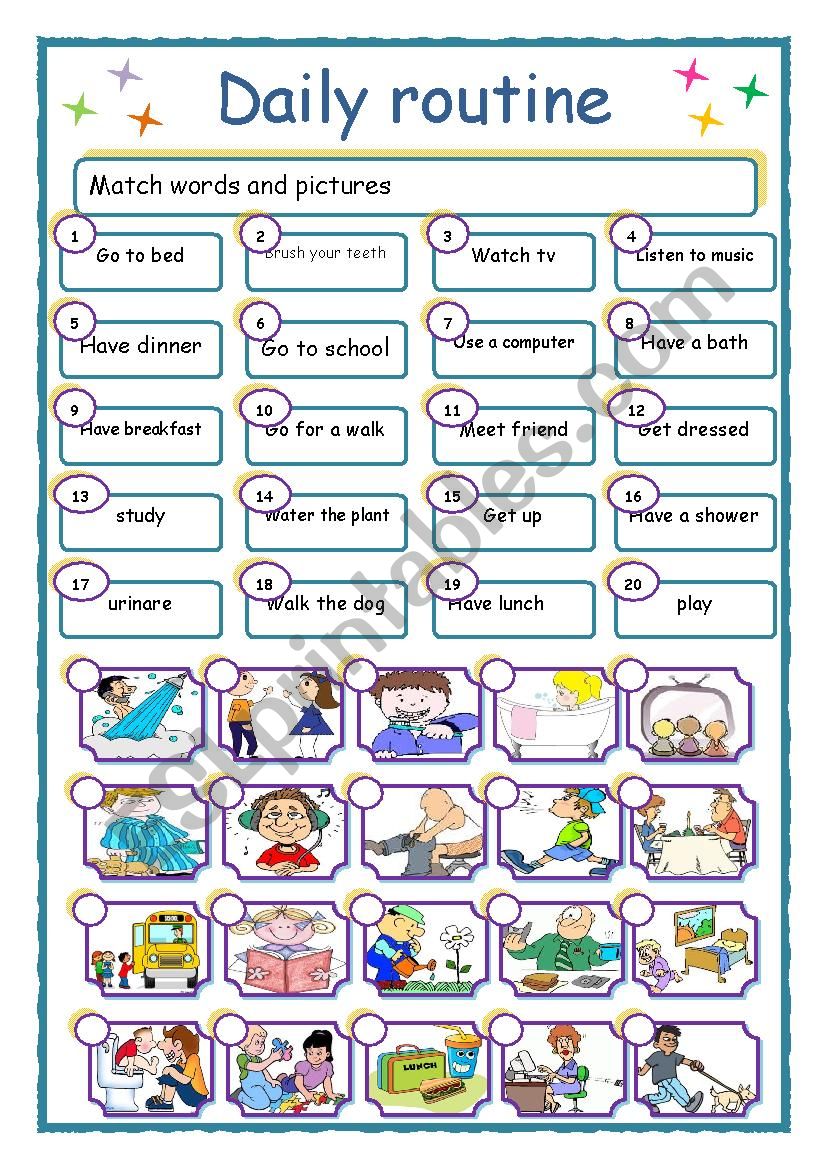 Daily Routine Interactive Worksheet Esl Worksheets Fo Vrogue Co