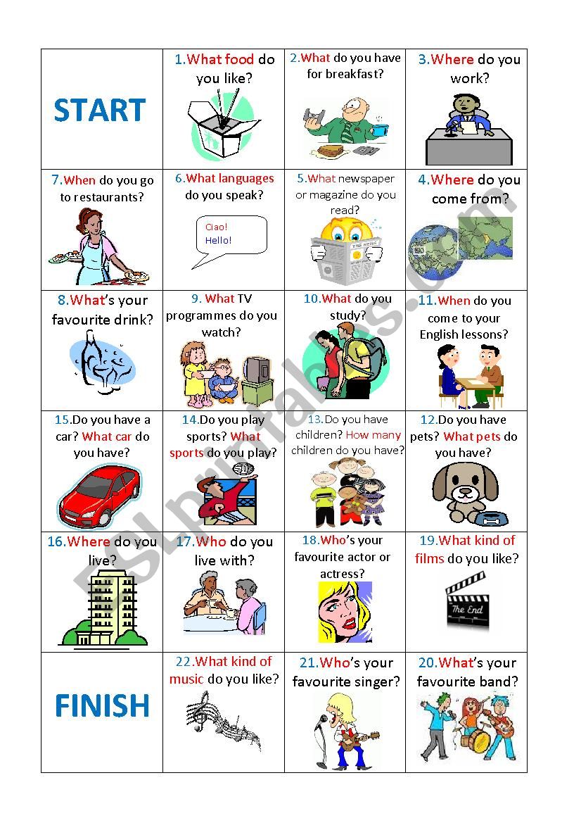 PRESENT SIMPLE WH QUESTIONS ESL Worksheet By Alinefig