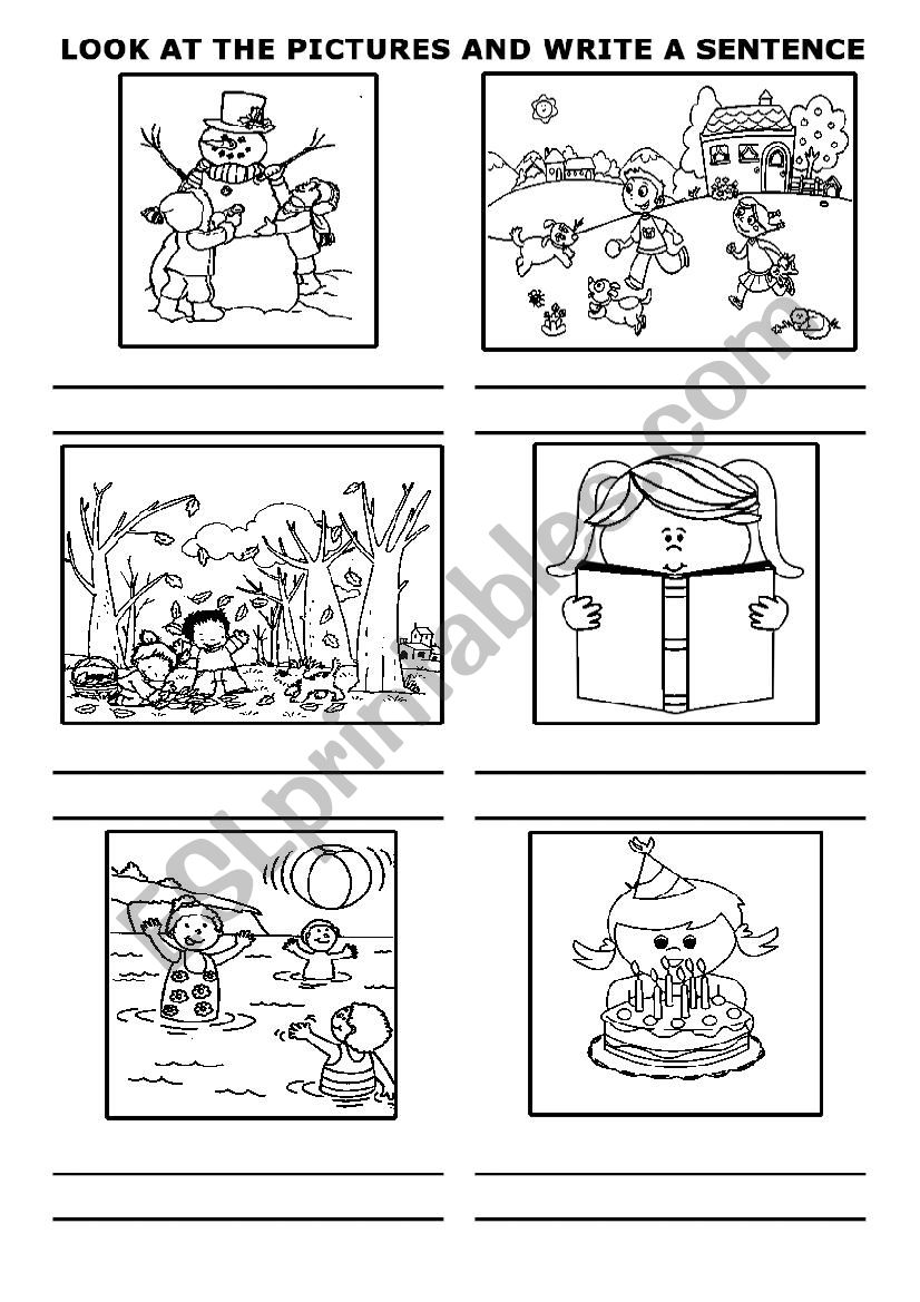 pictures worksheet