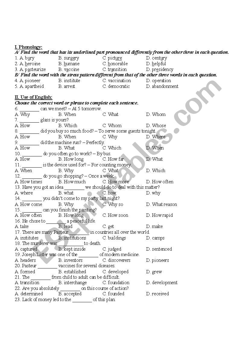  PRACTICE  worksheet