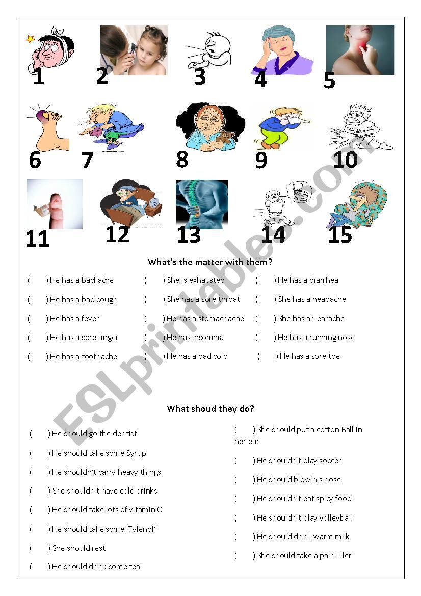 What´s the matter with them? (shoul/ shouldn´t) - ESL worksheet by rcs ...