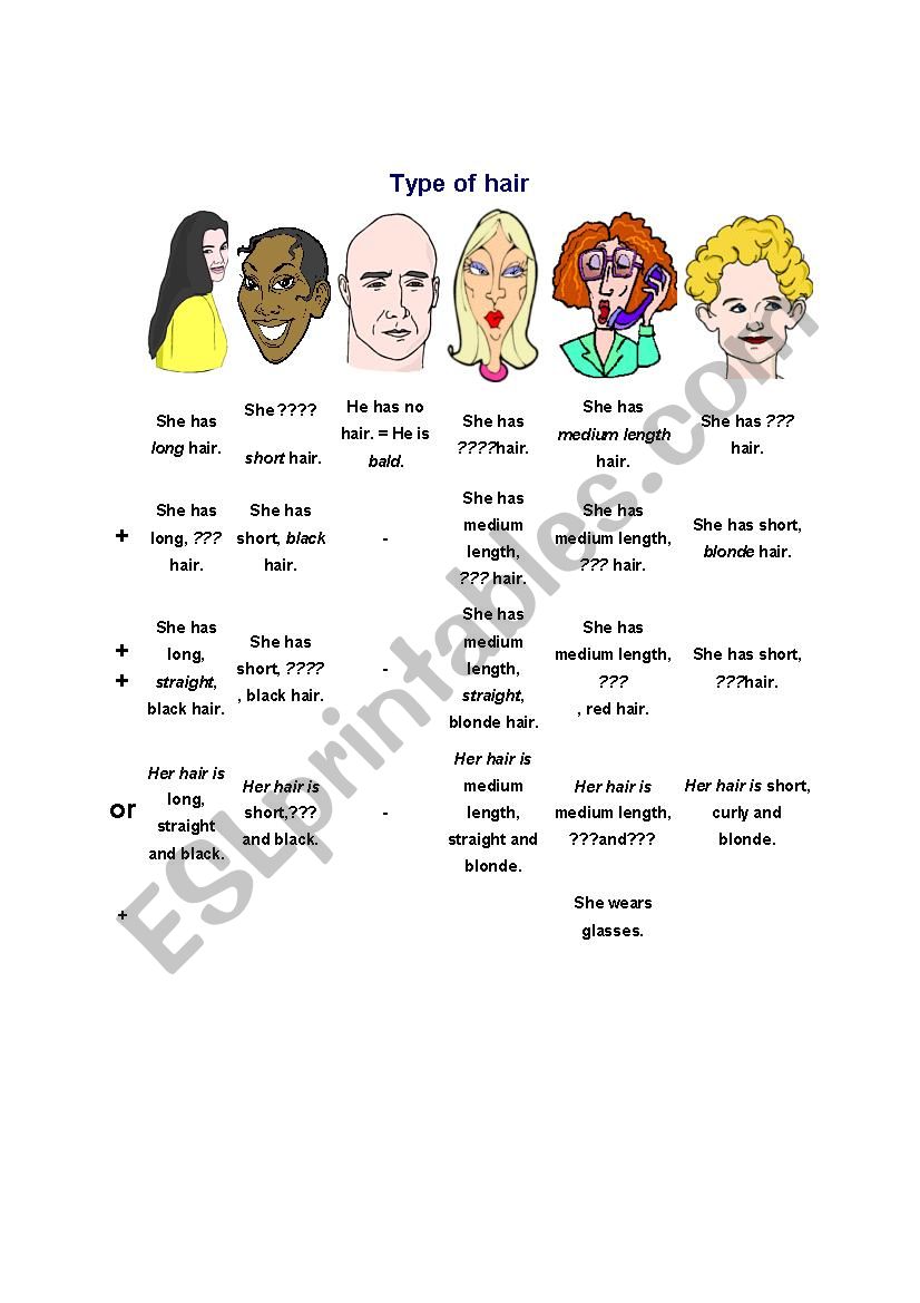 describing-somebody-s-hair-esl-worksheet-by-rdruscilla