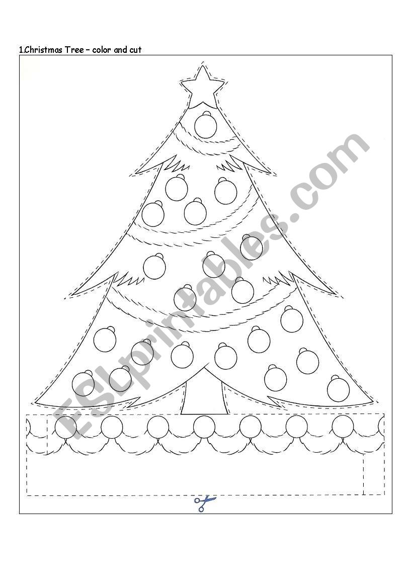 Christmas Tree worksheet
