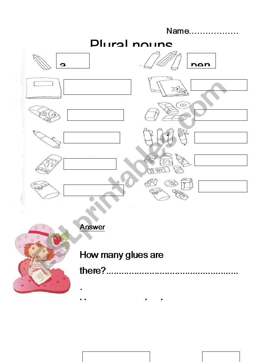 Plural Noun worksheet