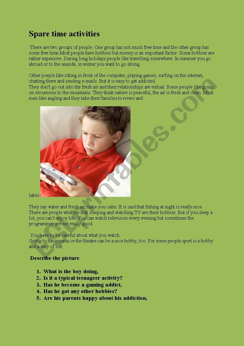 free-time-activities-esl-worksheet-by-viag