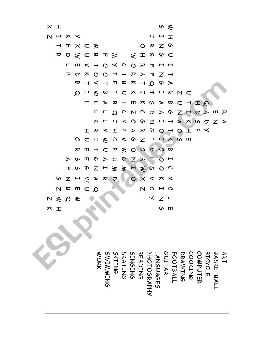  Word Search Activities ESL Worksheet By Borislove