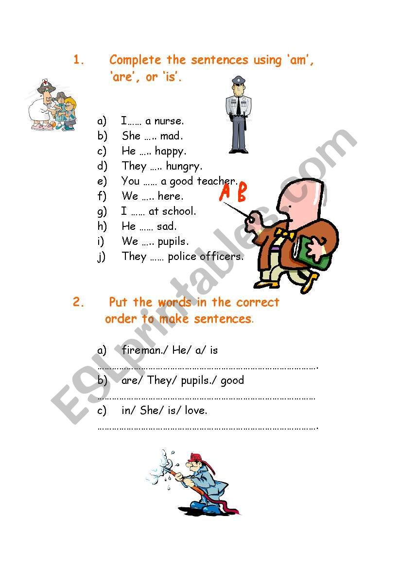 to be worksheet