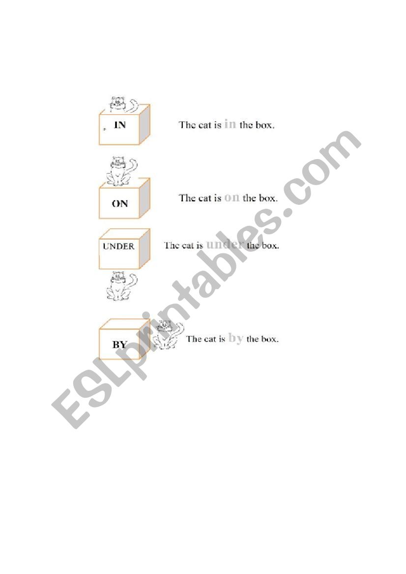 prepositions worksheet