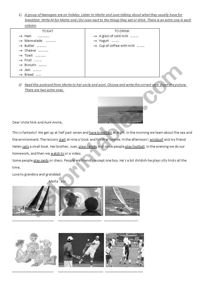 Diagnostic Test worksheet