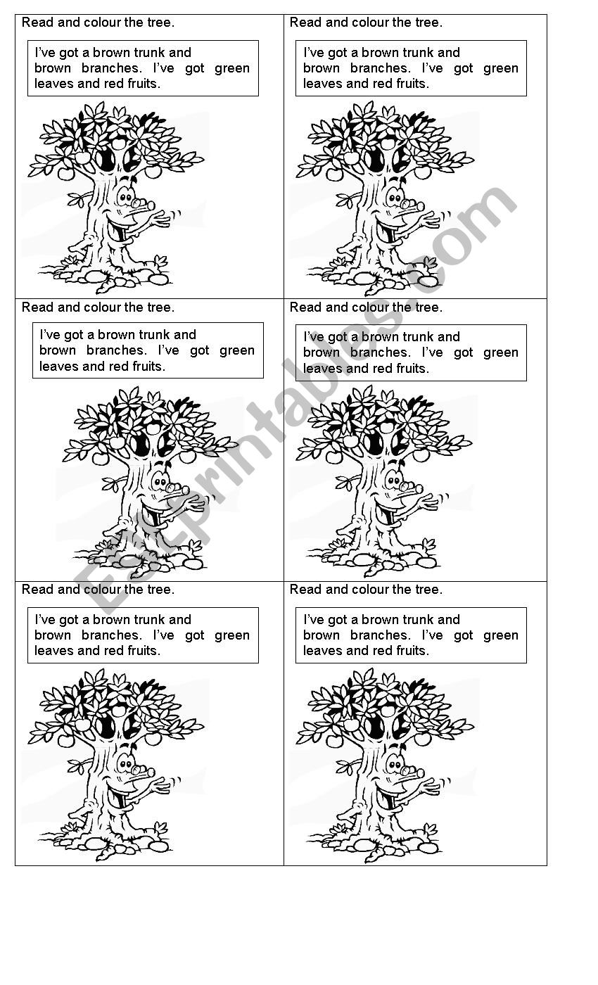 Free Printable Parts Of A Tree Worksheet