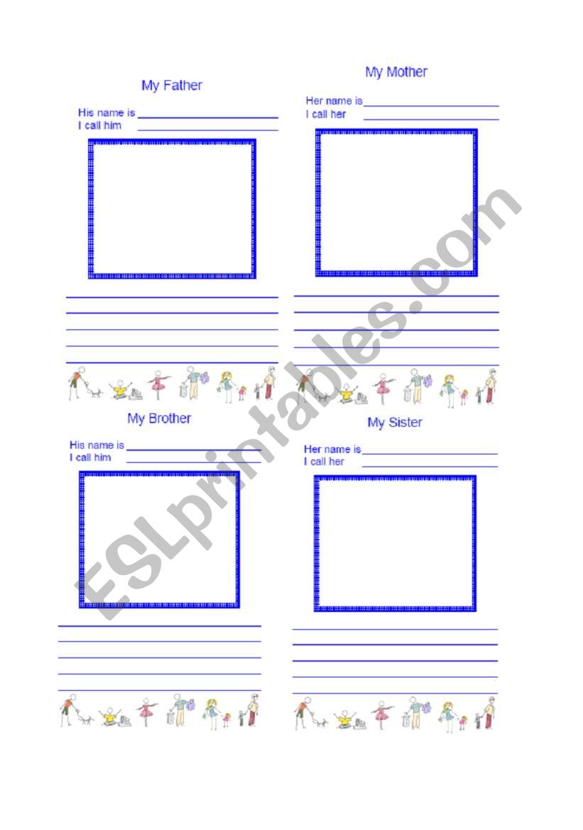 family description worksheet