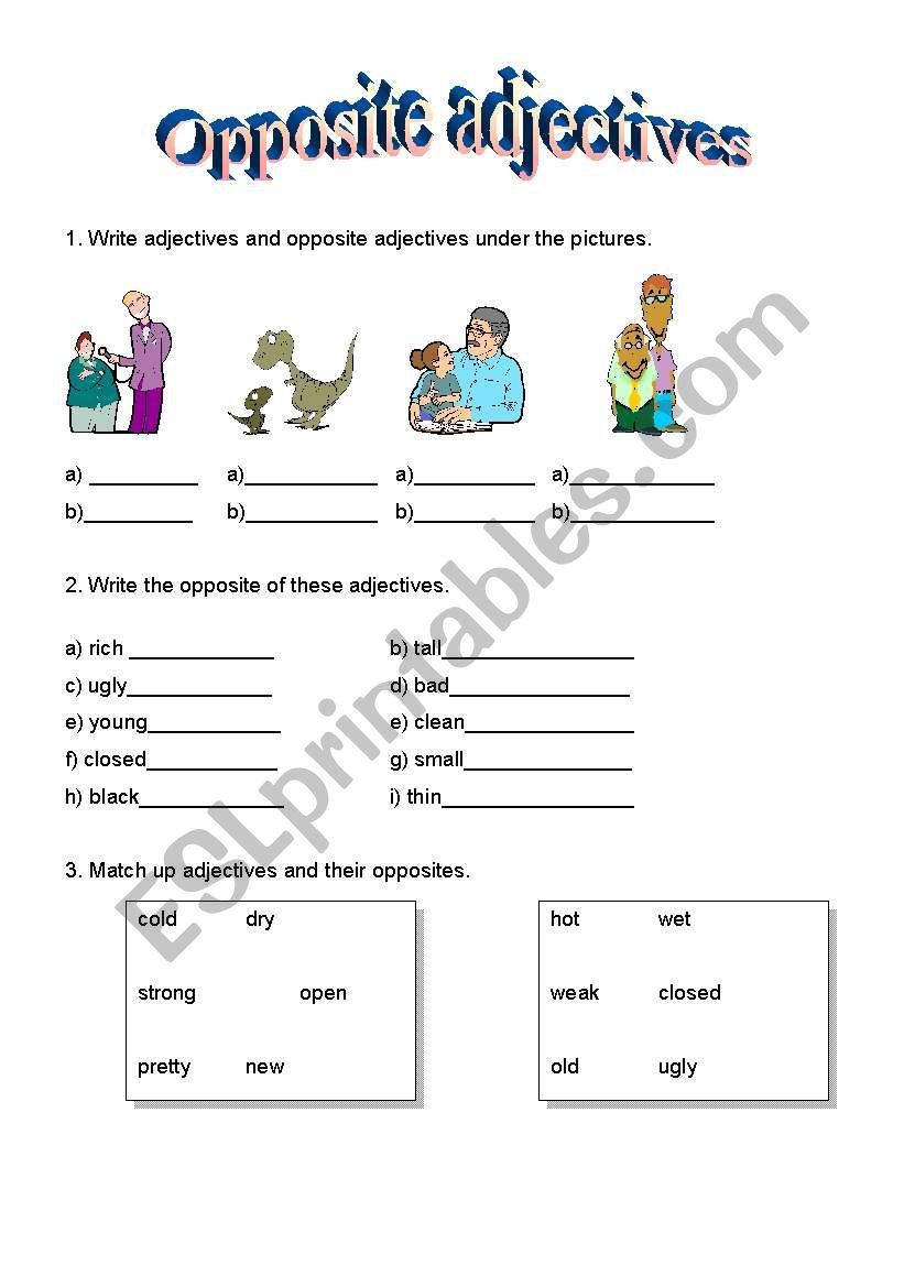 opposites-adjectives-interactive-worksheet