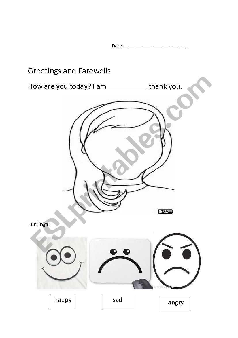 How are you today? - ESL worksheet by smallcranberry