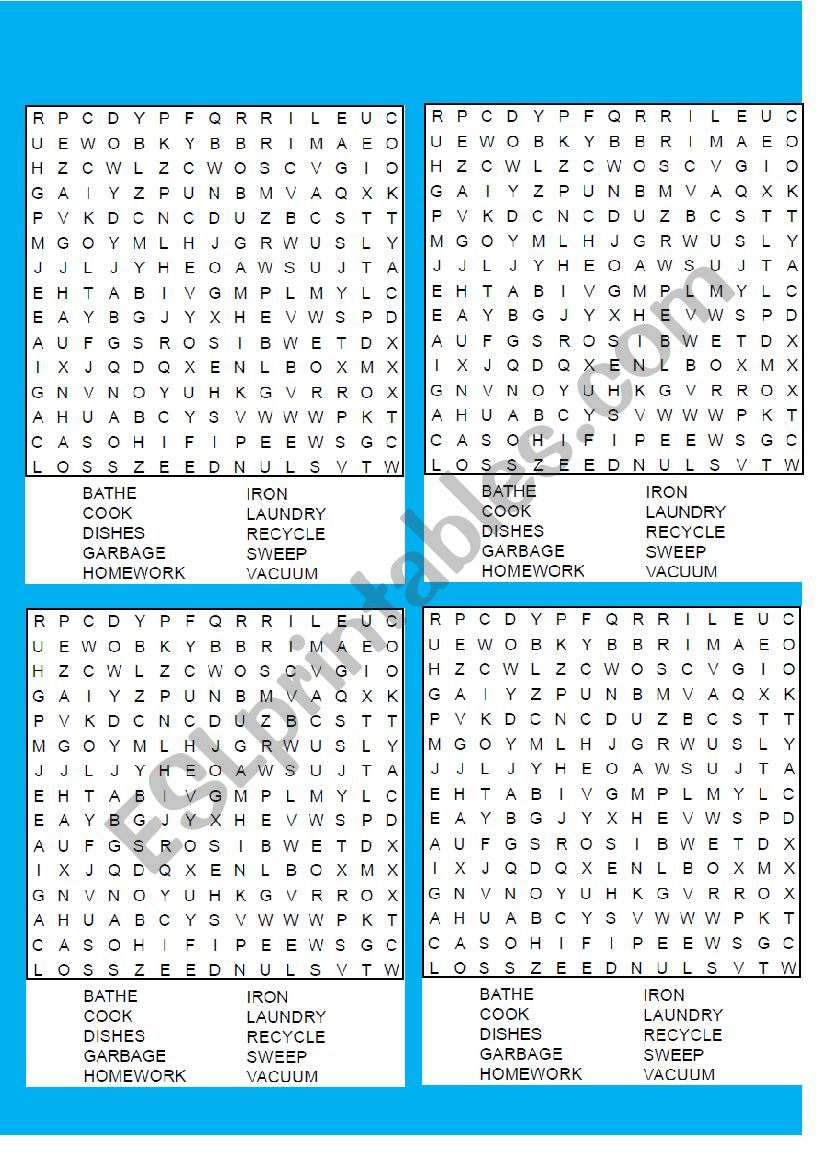 Daily Routines Puzzle worksheet