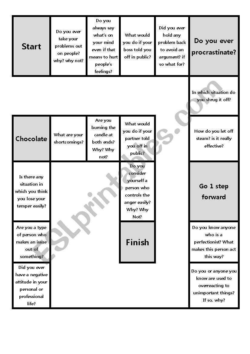 board game on stress - ESL worksheet by dinhonews25