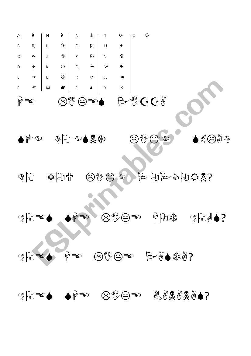 LIKES AND DISLIKES worksheet