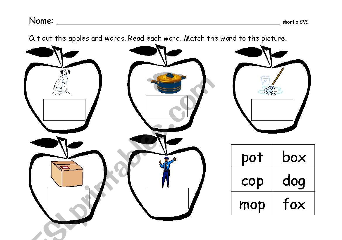 apple phonetic worksheet