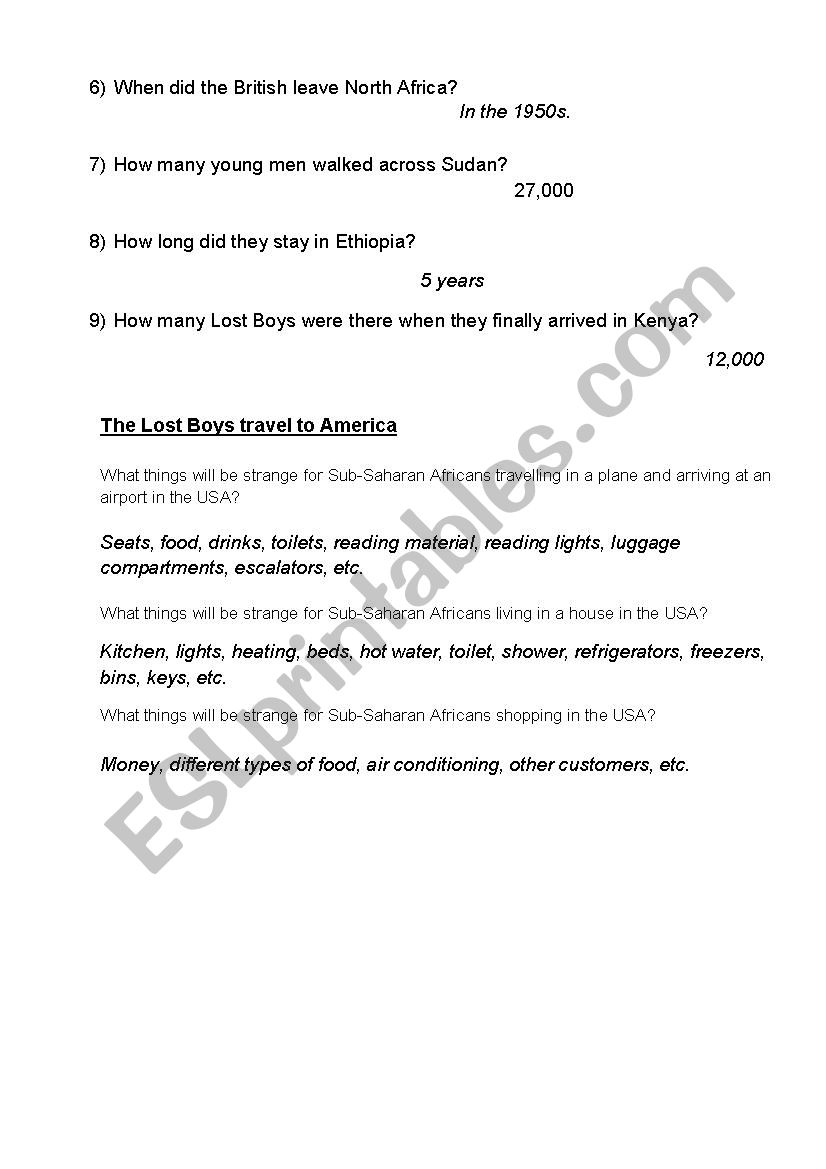 Video Leson God Grew Tired Of Us Esl Worksheet By Waxmask