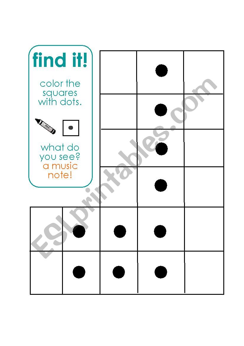 Music Note worksheet