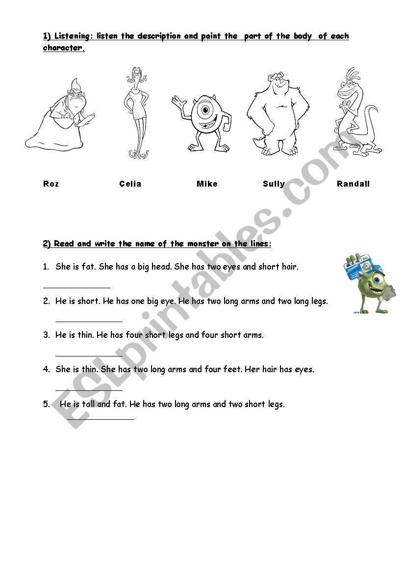 TEST FOR CHILDREN worksheet