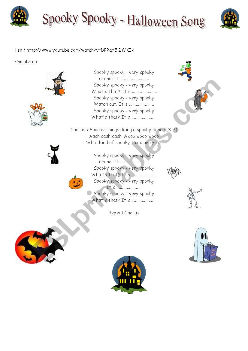 Halloween worksheet