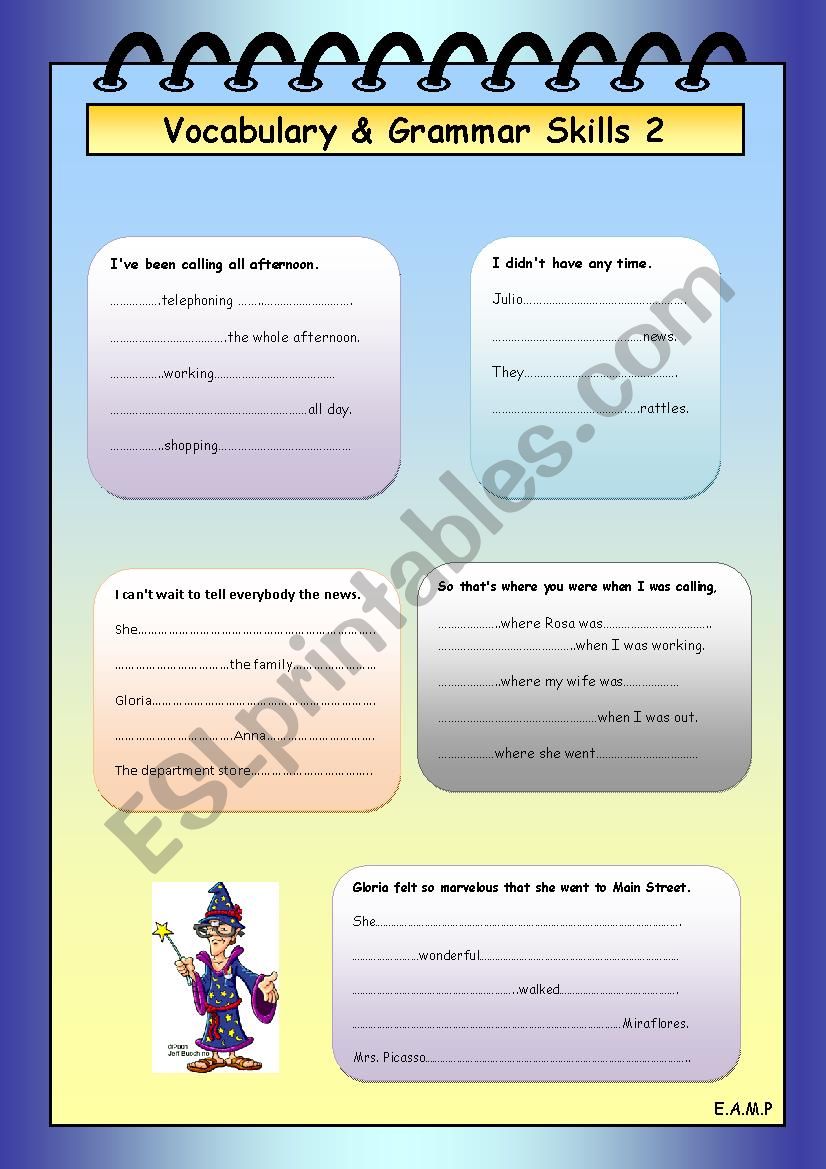 Grammar Skills 2 worksheet