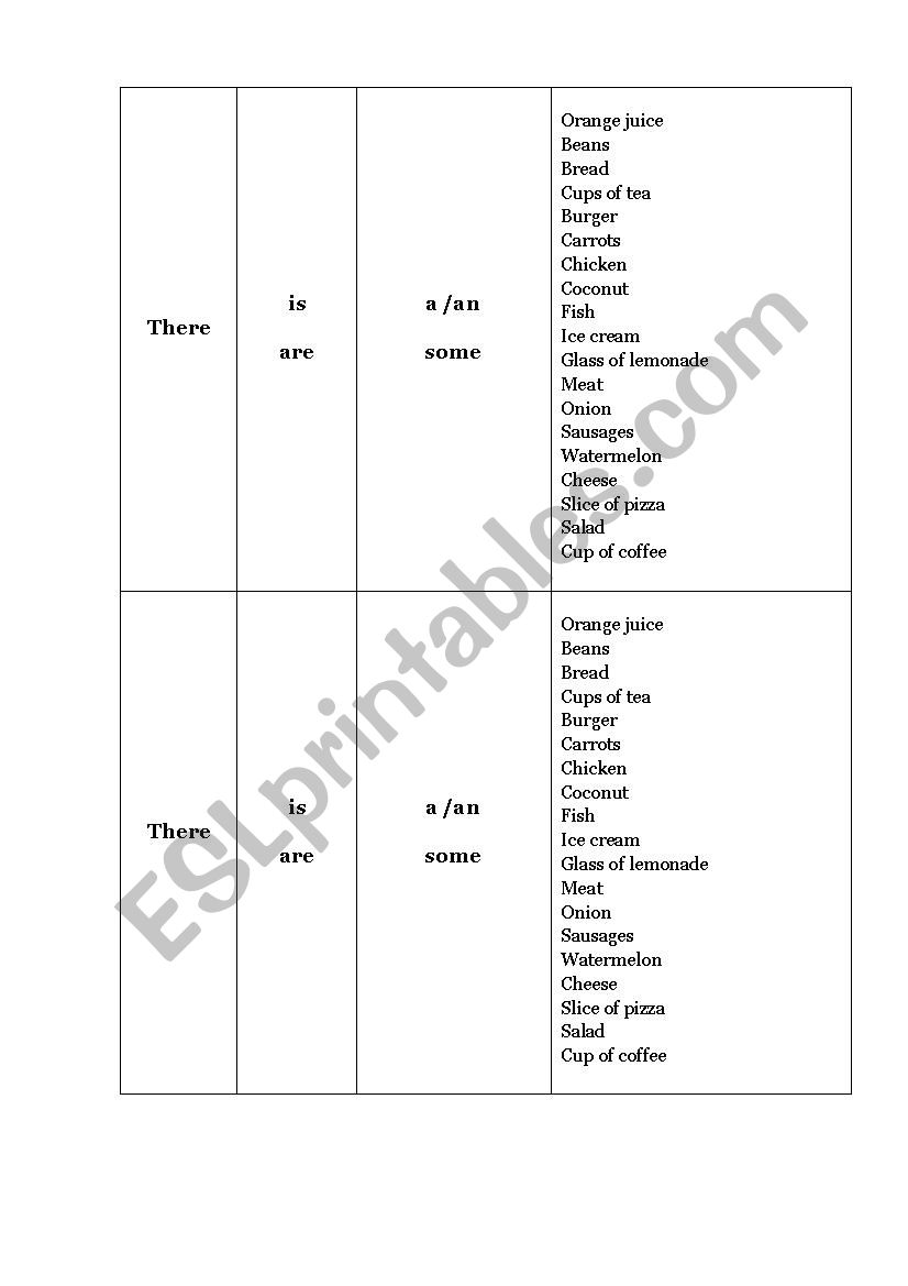 There is there are drill worksheet