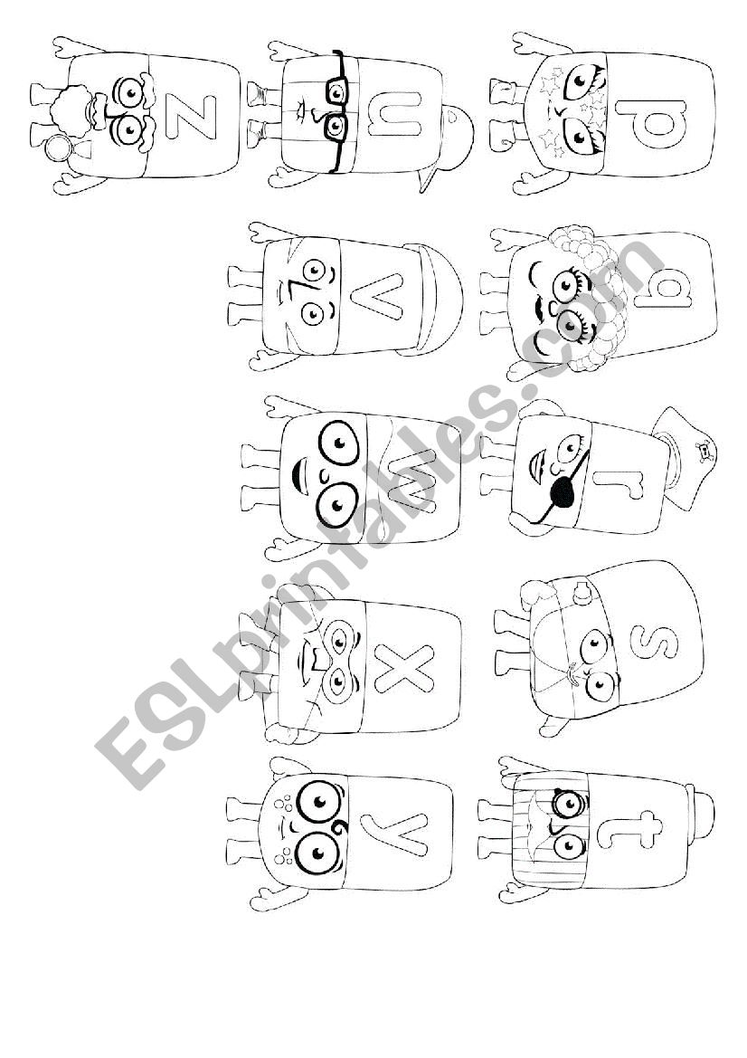 978 Animal Alphablocks Coloring Pages for Kids