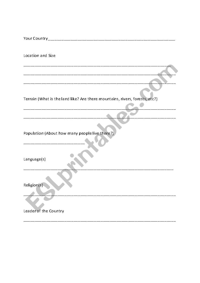 Adjective Worksheet worksheet