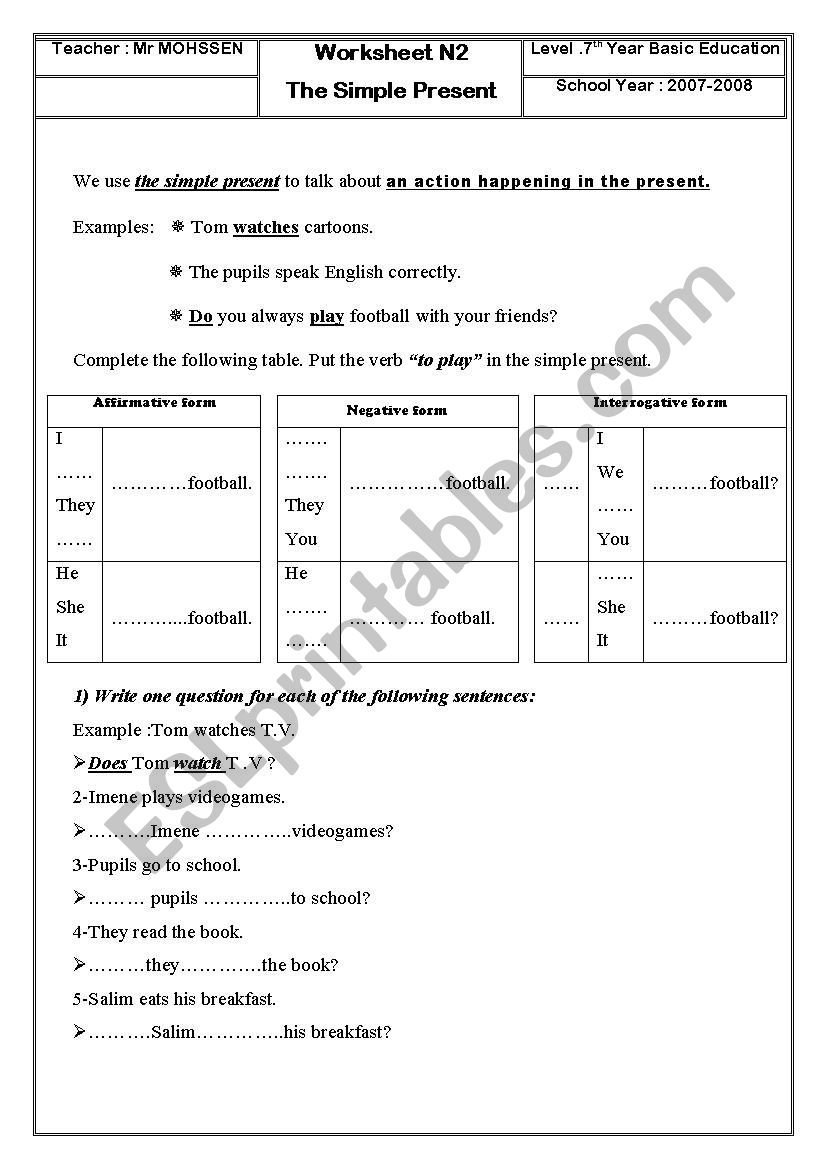 worksheet - ESL worksheet by mohssen