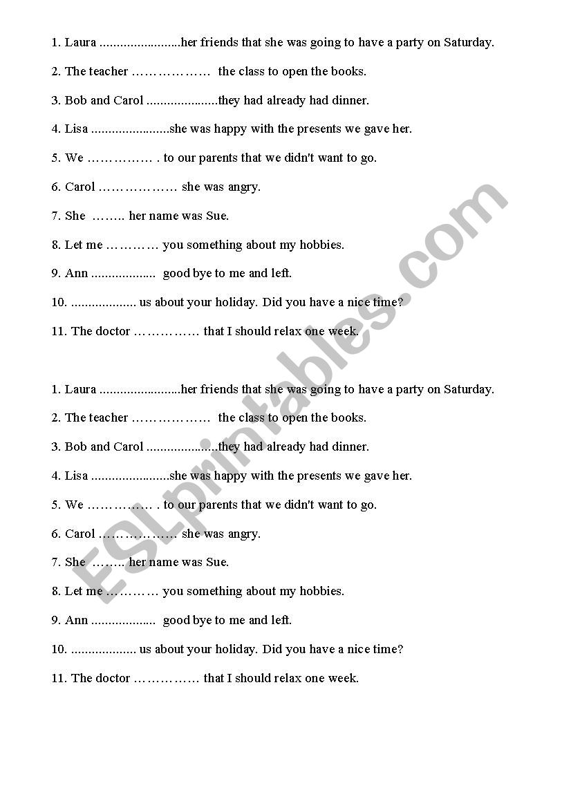 Tell Me About Yourself Worksheet