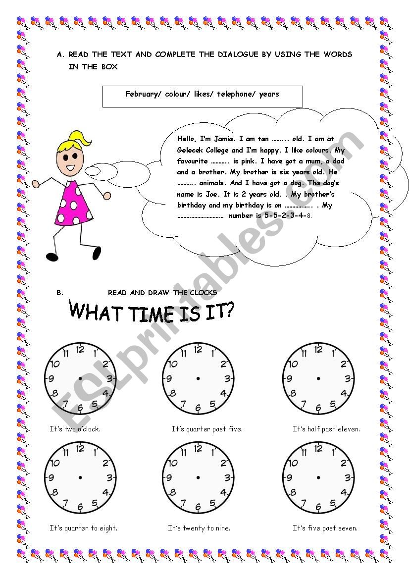 What Time Is It ESL Worksheet By Sedazrn