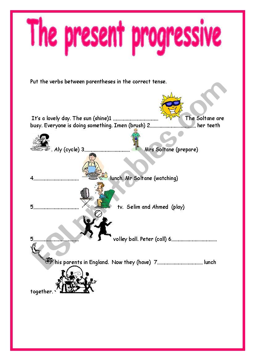 7th Module 2 Section 2 What´s Happening? - ESL worksheet by habibb