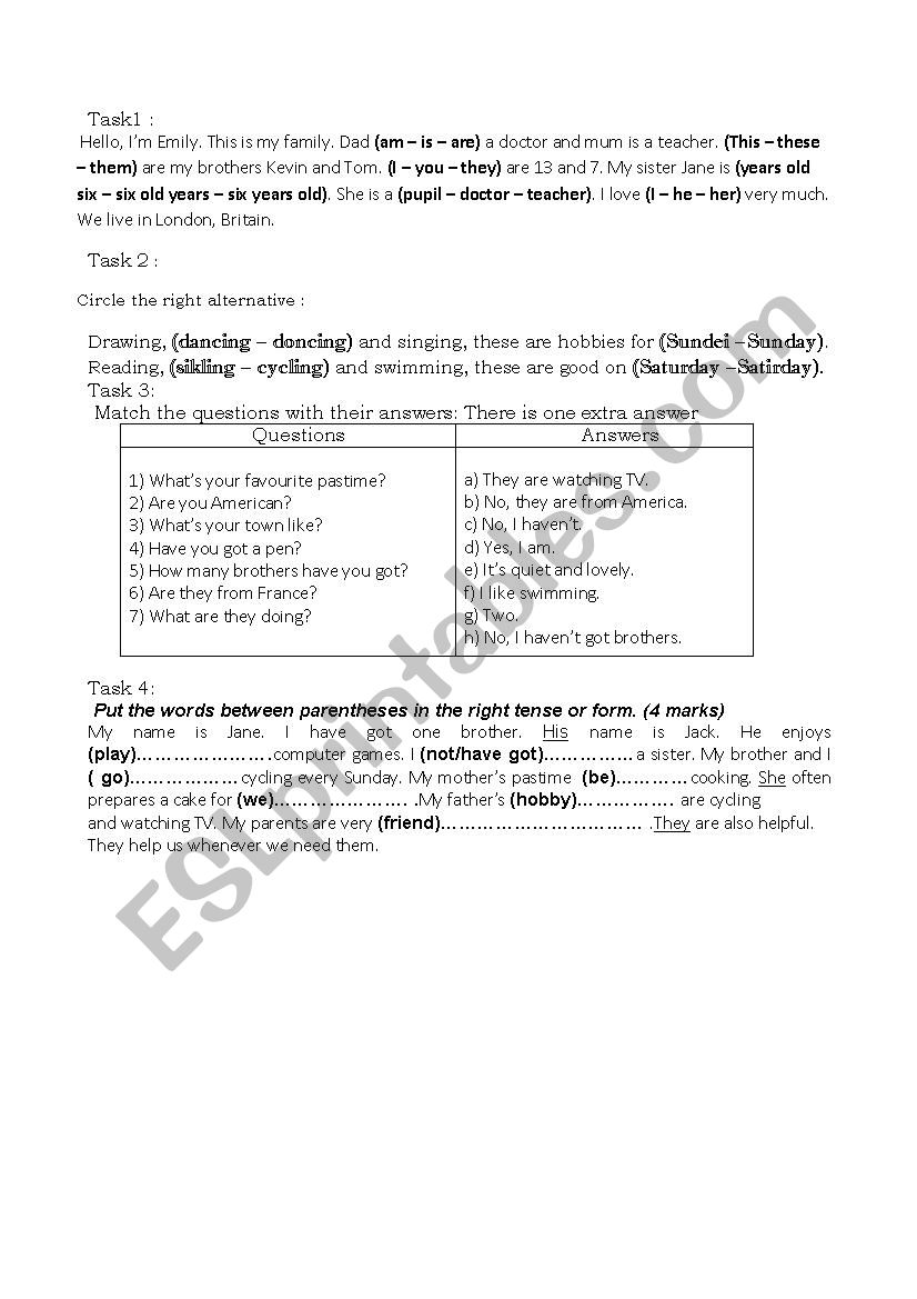 remedial work  worksheet