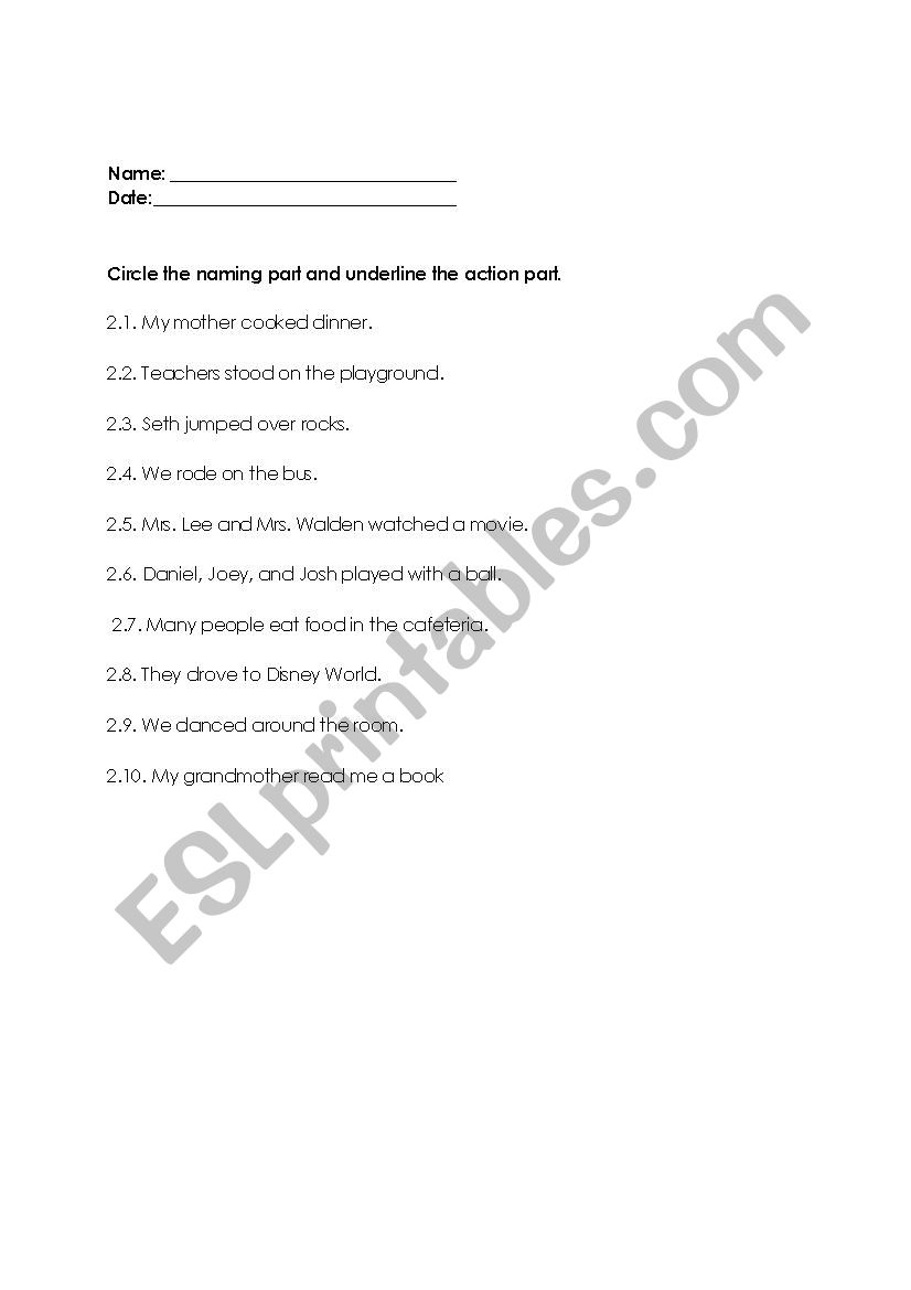 naming-action-part-esl-worksheet-by-niha