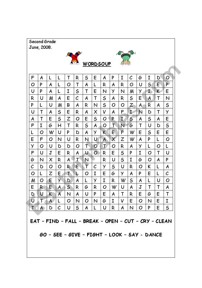 Word Soup ESL Worksheet By Moniquita